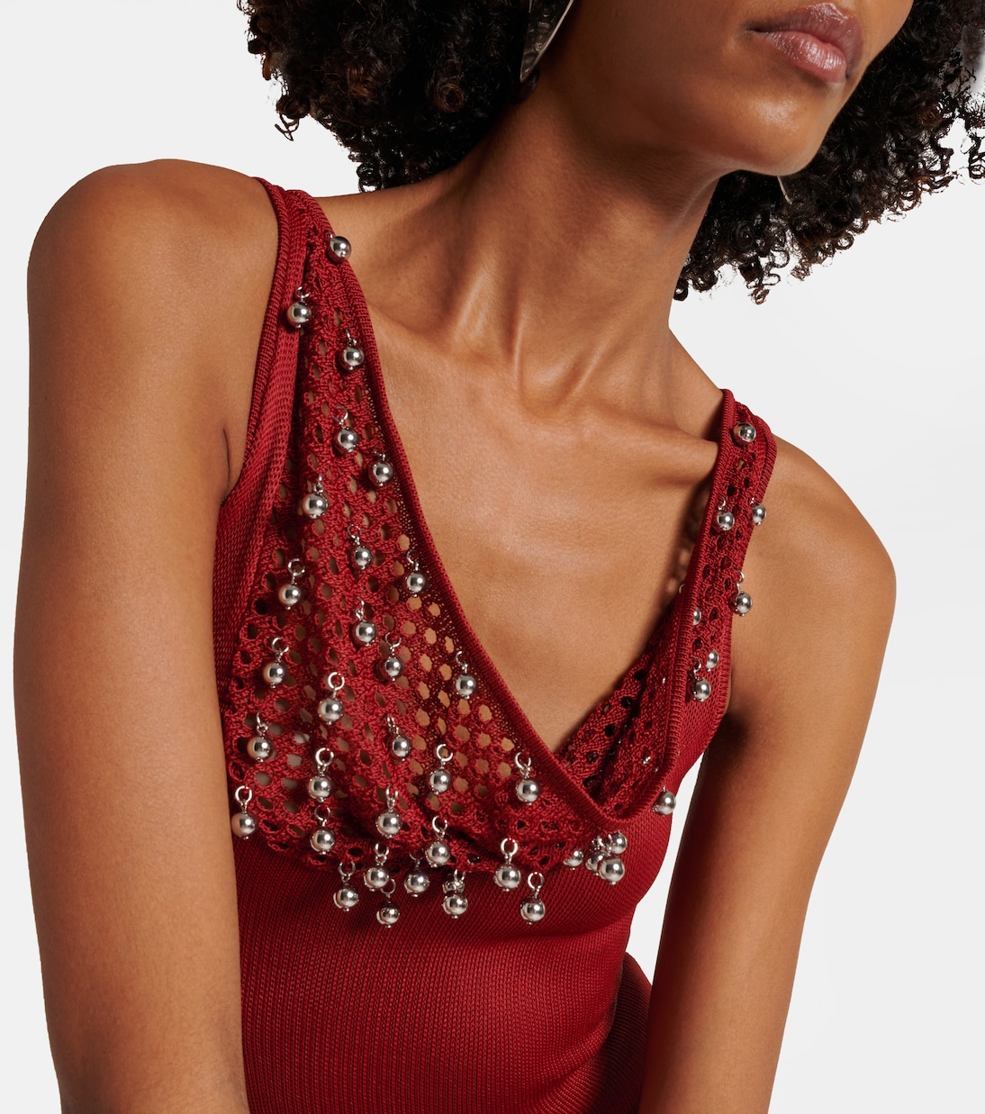 Embellished crochet midi dress | Rabanne