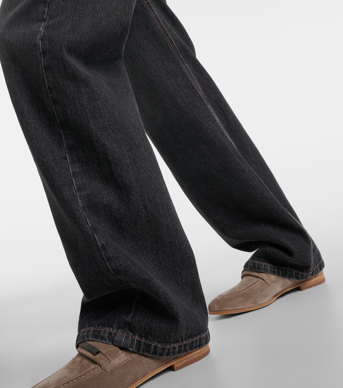 Jean ample à taille mi-haute | Brunello Cucinelli