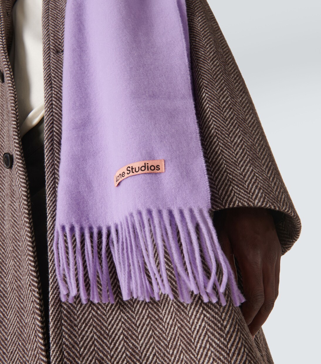 Sciarpa in lana con frange | Acne Studios