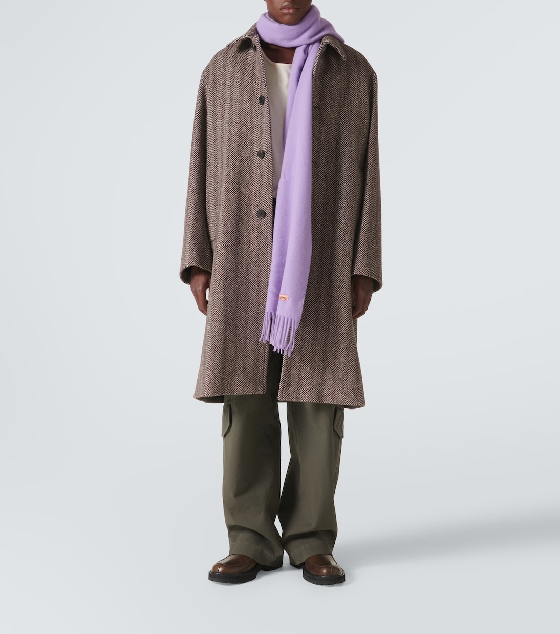 Sciarpa in lana con frange | Acne Studios