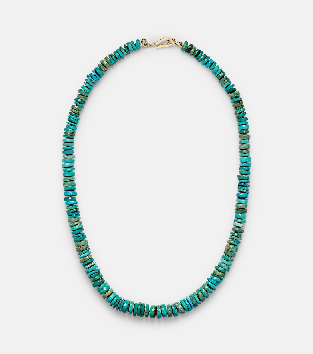 Collana in oro 9kt con turchese di Ileana Makri per uno stile giovane e unico
