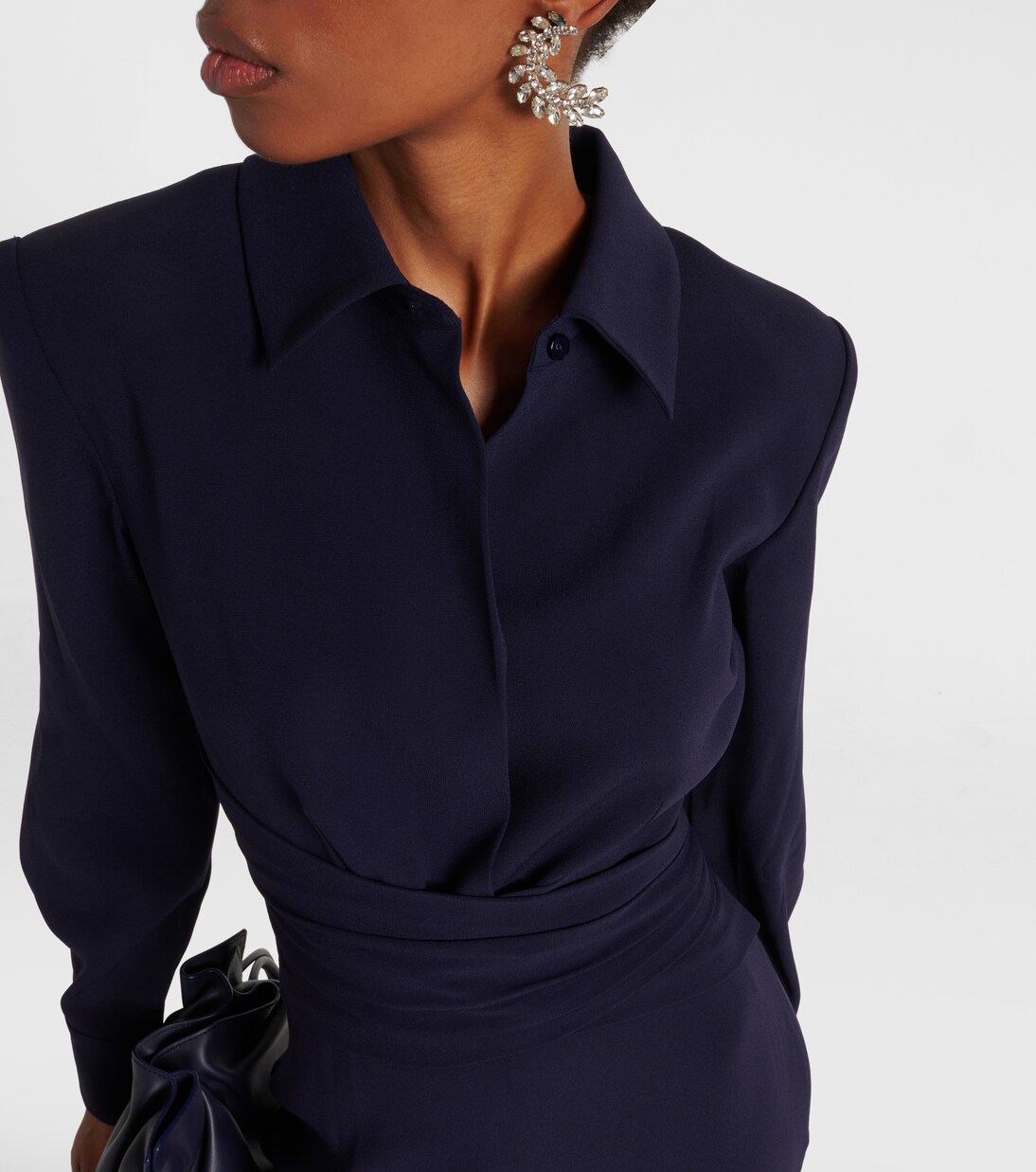 Robe midi en satin | Roland Mouret