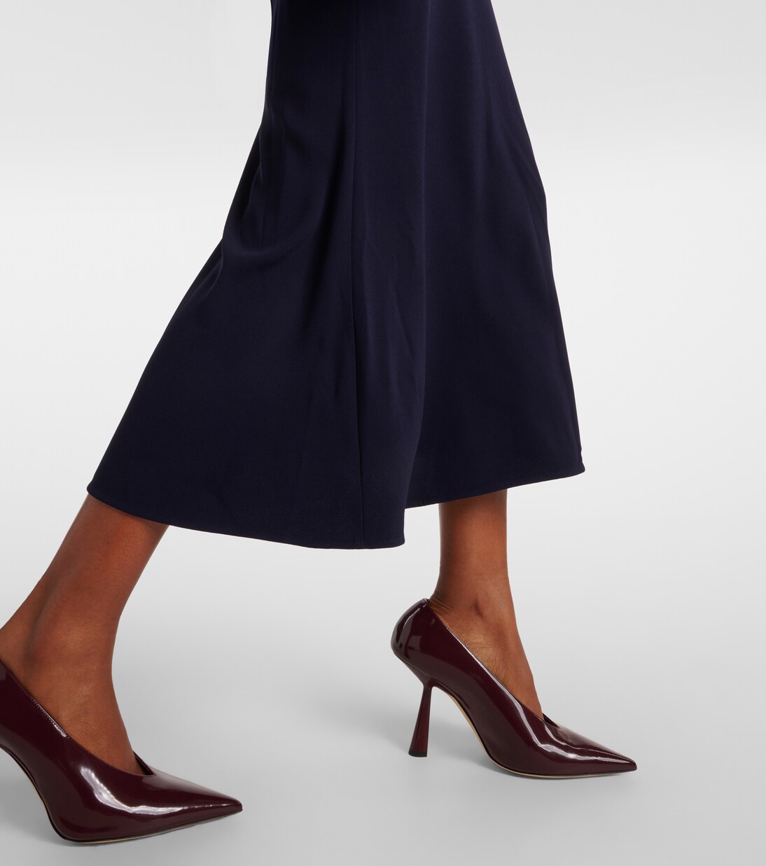 Robe midi en satin | Roland Mouret