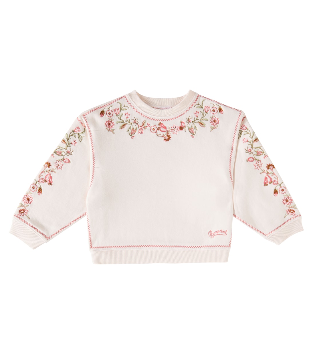 Felpa Dolores in cotone con ricamo | Bonpoint