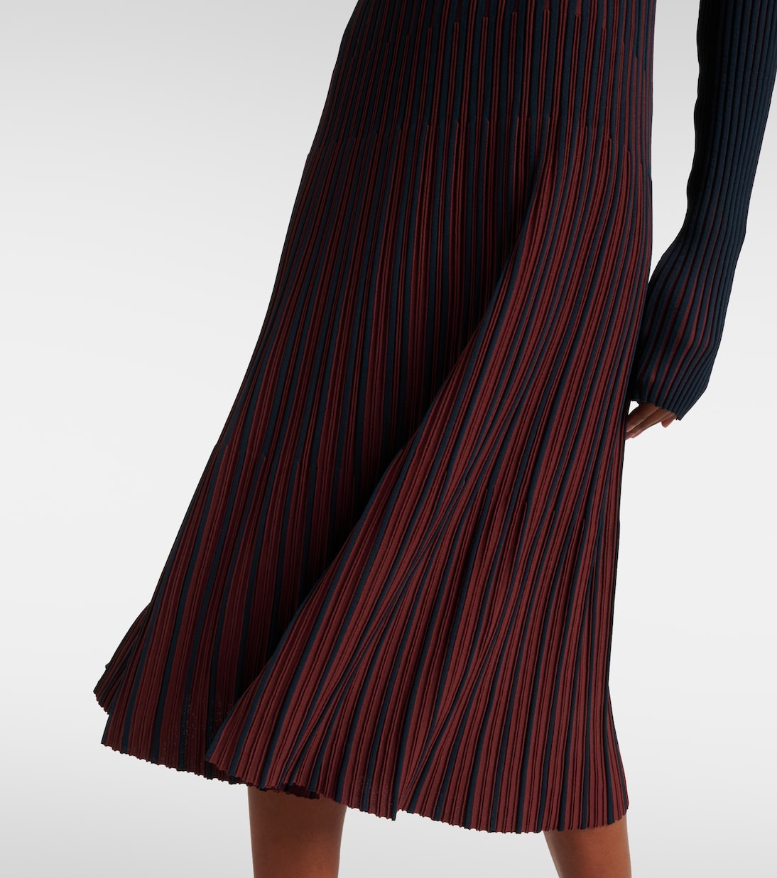 Abito midi in maglia a coste | Tod's