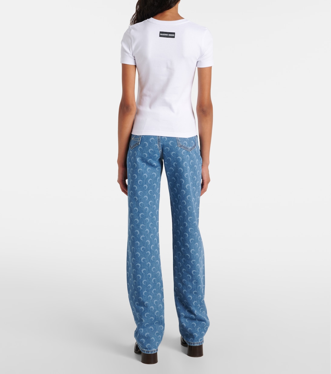 Logo cotton jersey T-shirt | Marine Serre