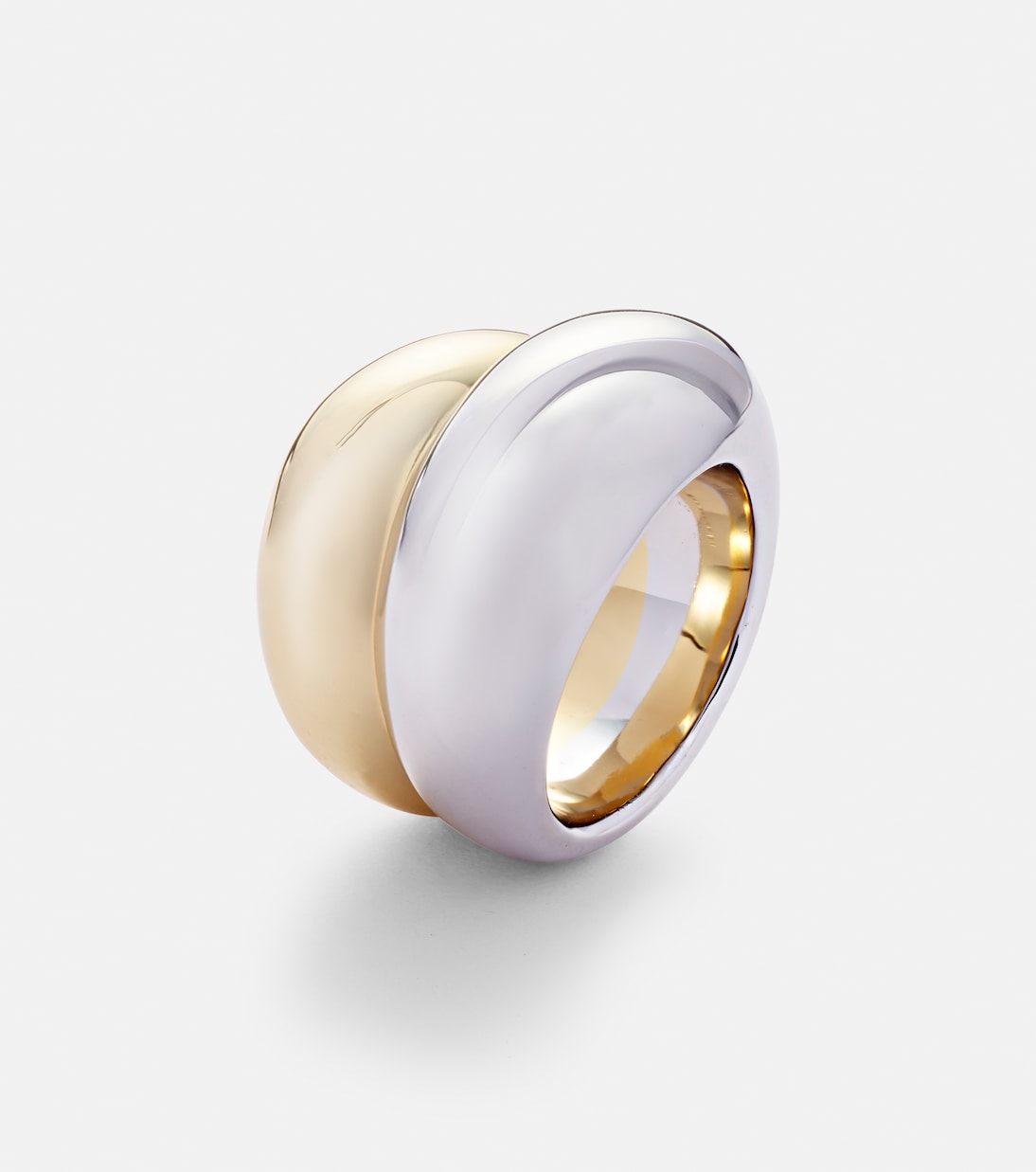 Anello in oro giallo e bianco di Jennifer Fisher, stile Chavez, per giovani trendy