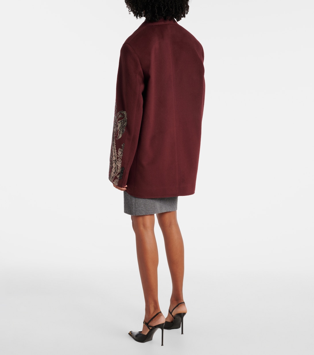 Embellished wool and cashmere  coat | Etro
