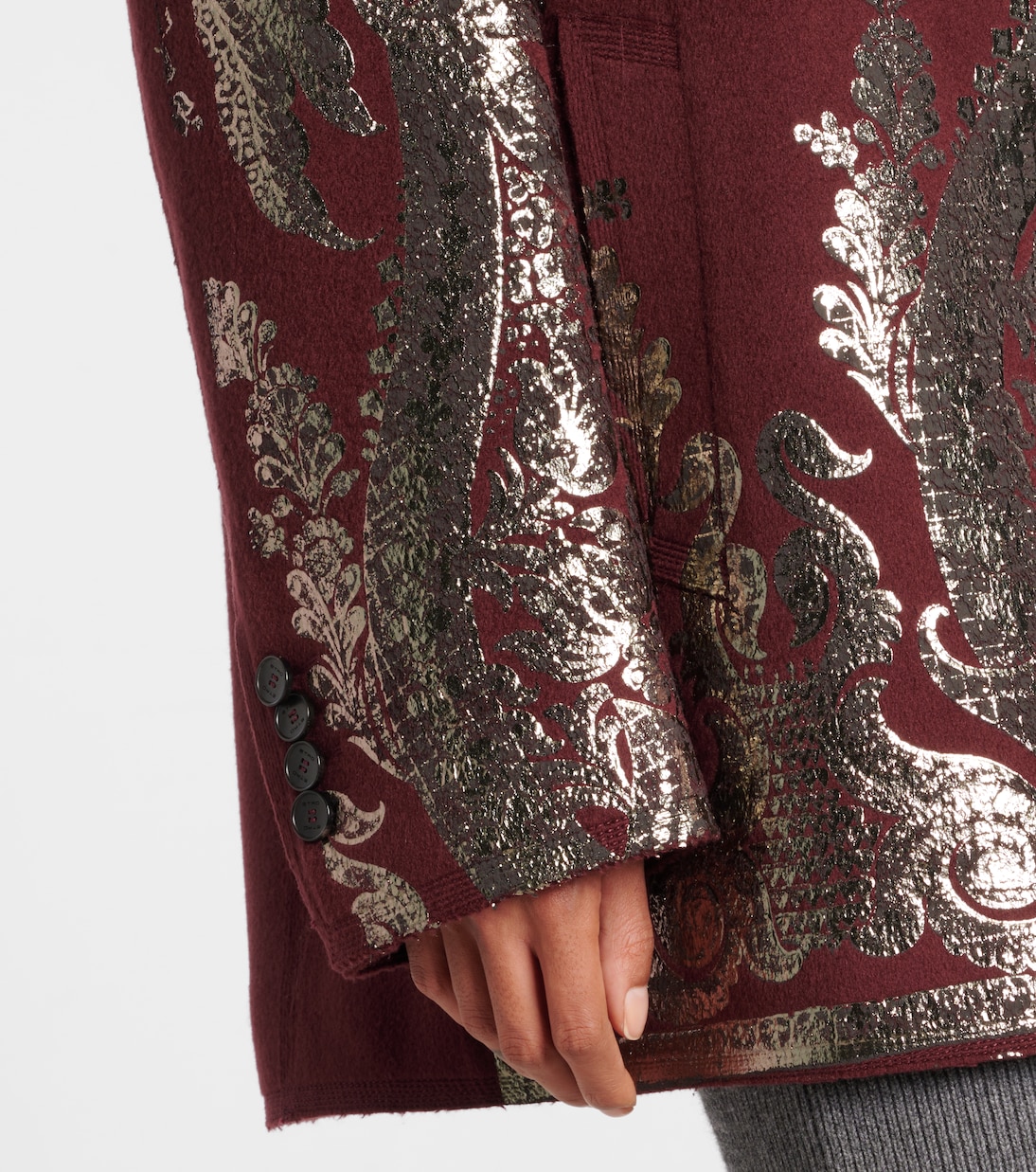 Embellished wool and cashmere  coat | Etro