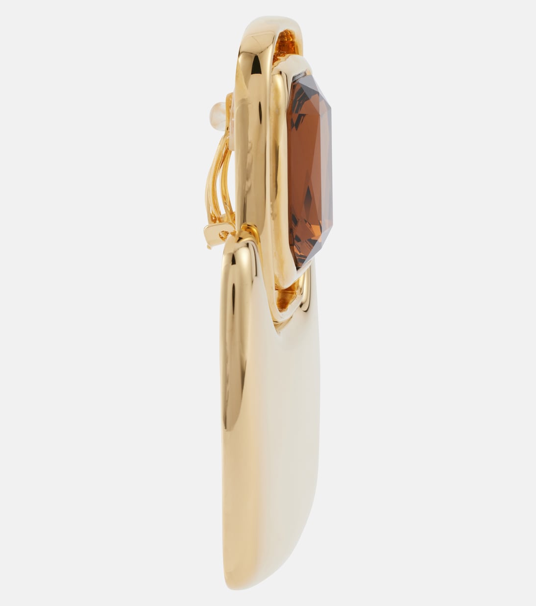 Orecchini clip-on Saint Laurent con dettagli Cabochon, stile giovane e moderno