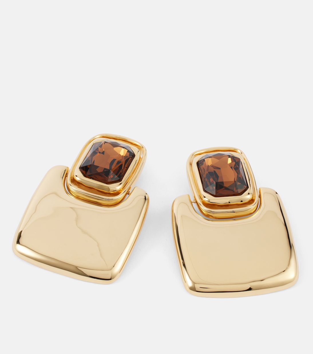 Orecchini clip-on Saint Laurent con dettagli Cabochon, stile giovane e moderno