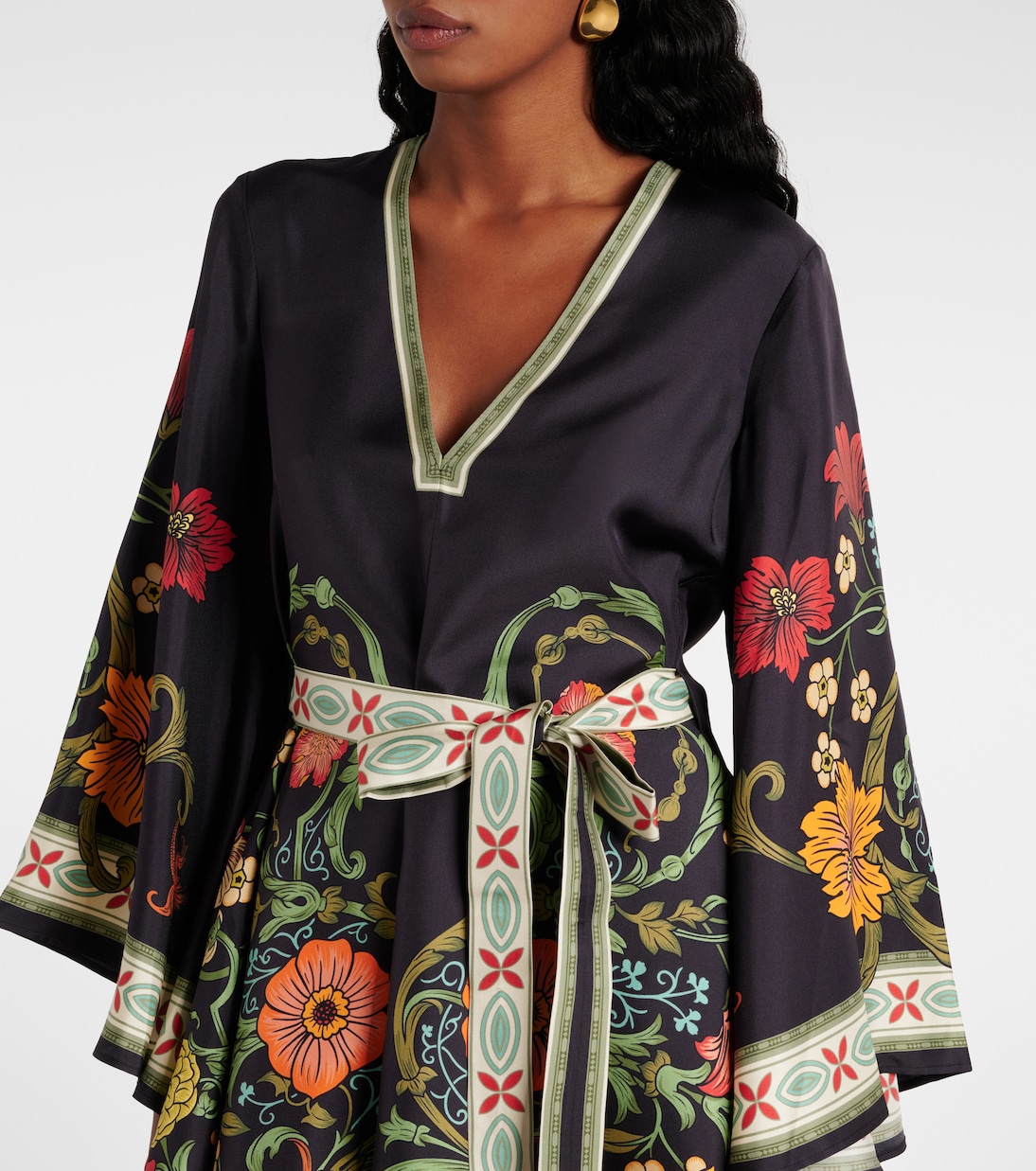 Kaftan Mini Magnifico aus Seide | La DoubleJ