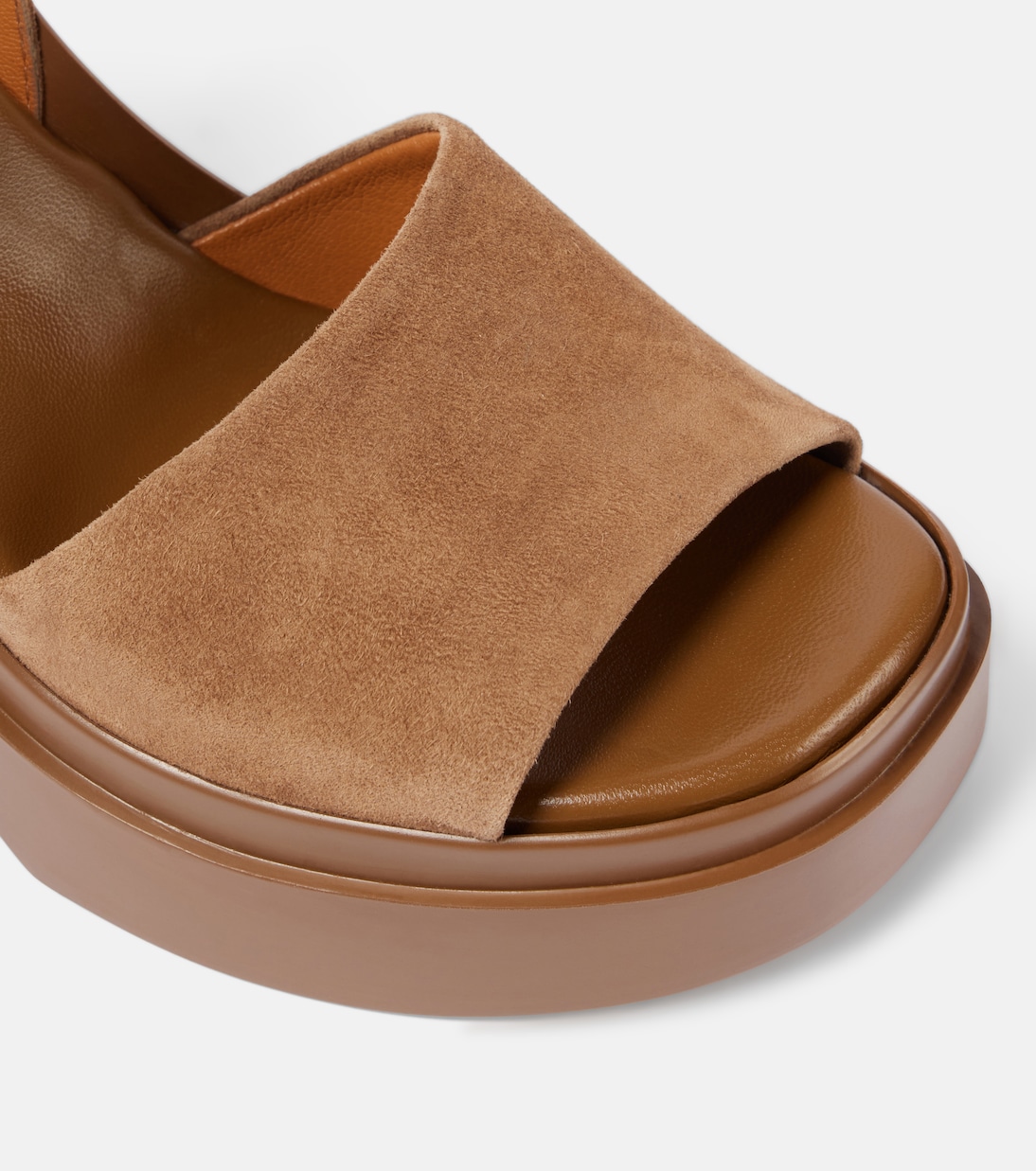 Plateausandalen Nelio aus Leder und Veloursleder | Clergerie