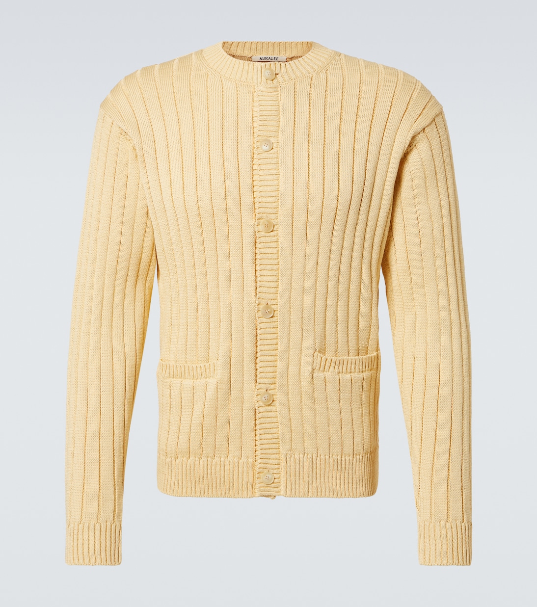 Cardigan in cotone a coste | Auralee