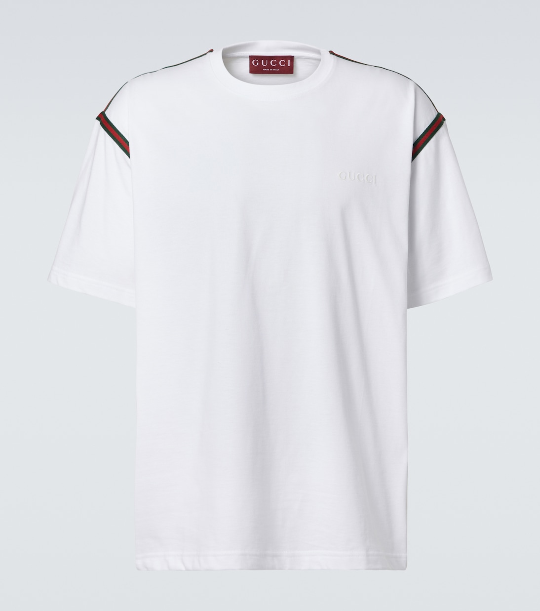 Camiseta en jersey de algodón bordada | Gucci