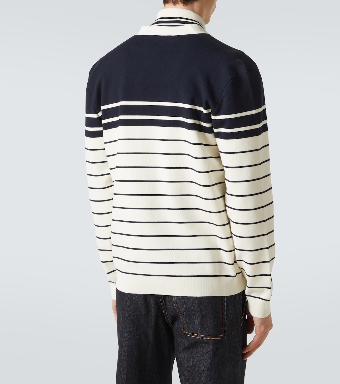 Cardigan in cotone a righe | Gucci
