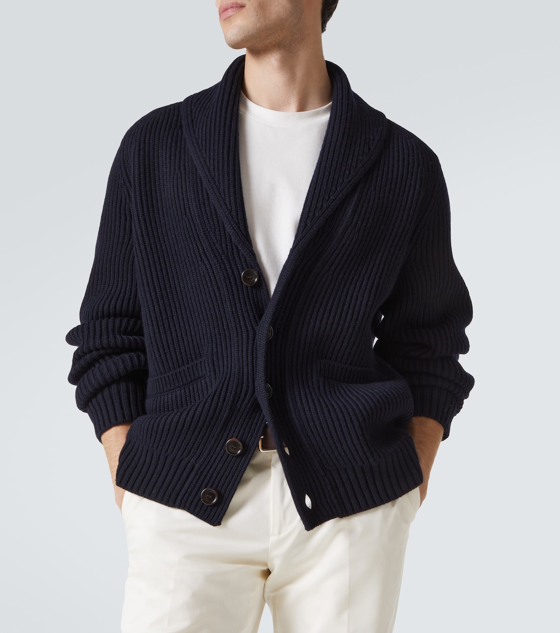 Cardigan in cotone e cashmere | Dunhill