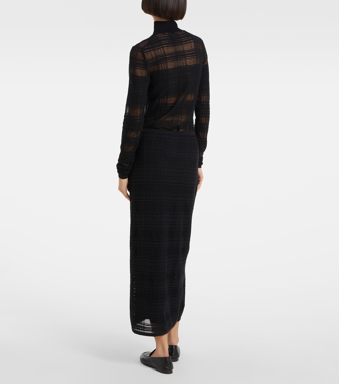 Jupe midi White Label en coton mélangé | Proenza Schouler