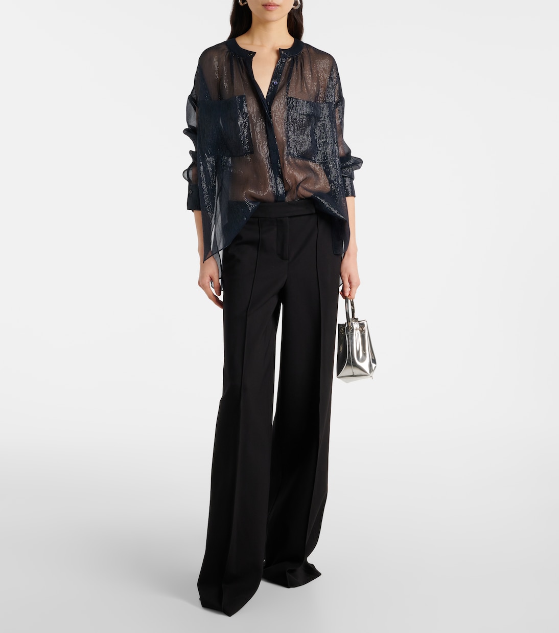 Camicia in lamé di misto seta | Dorothee Schumacher