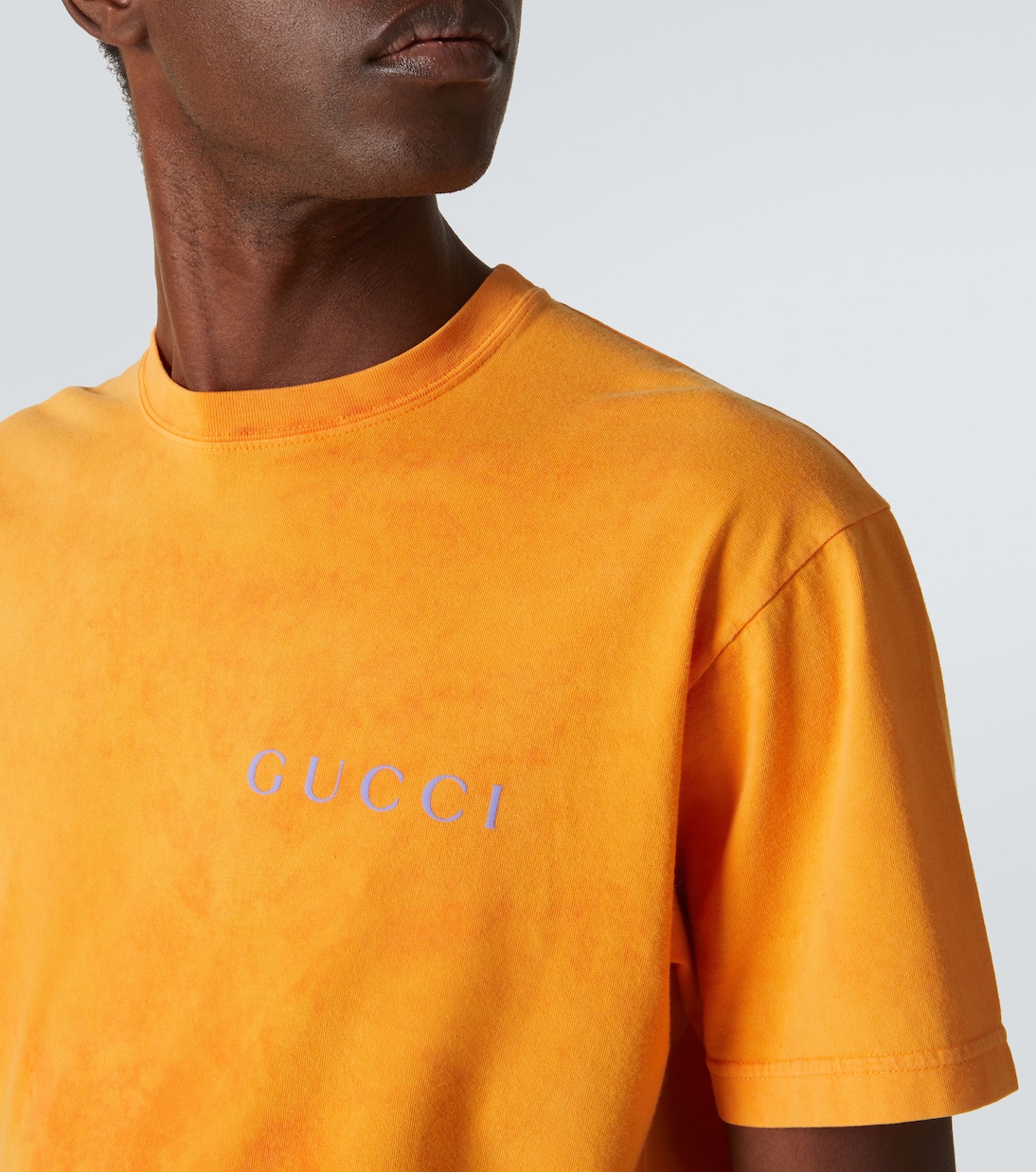Camiseta de jersey de algodón con logo | Gucci