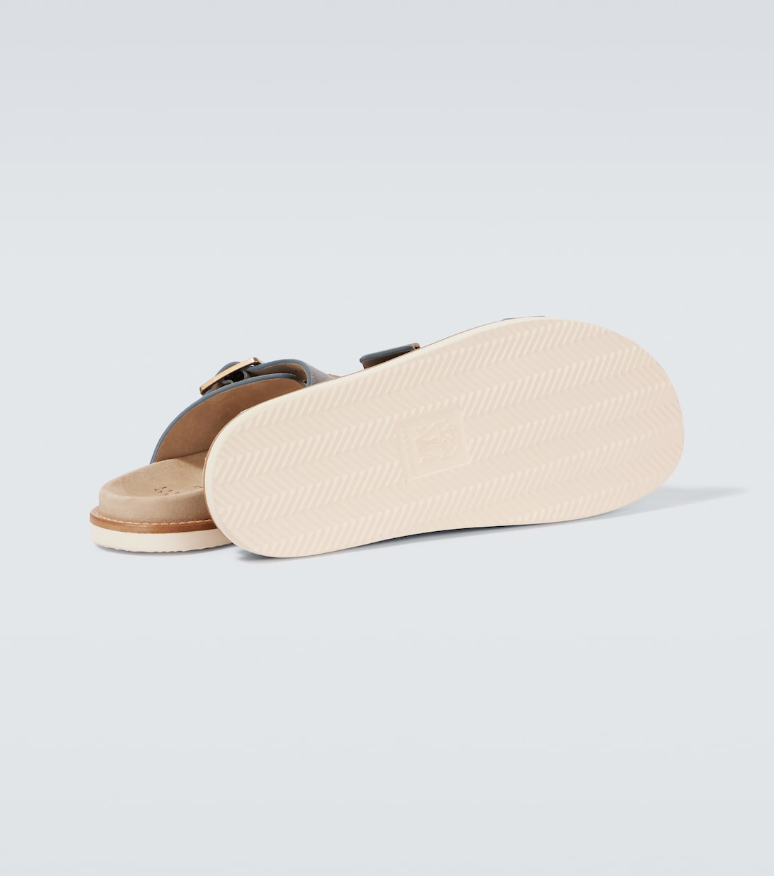Sandalen aus Veloursleder | Brunello Cucinelli