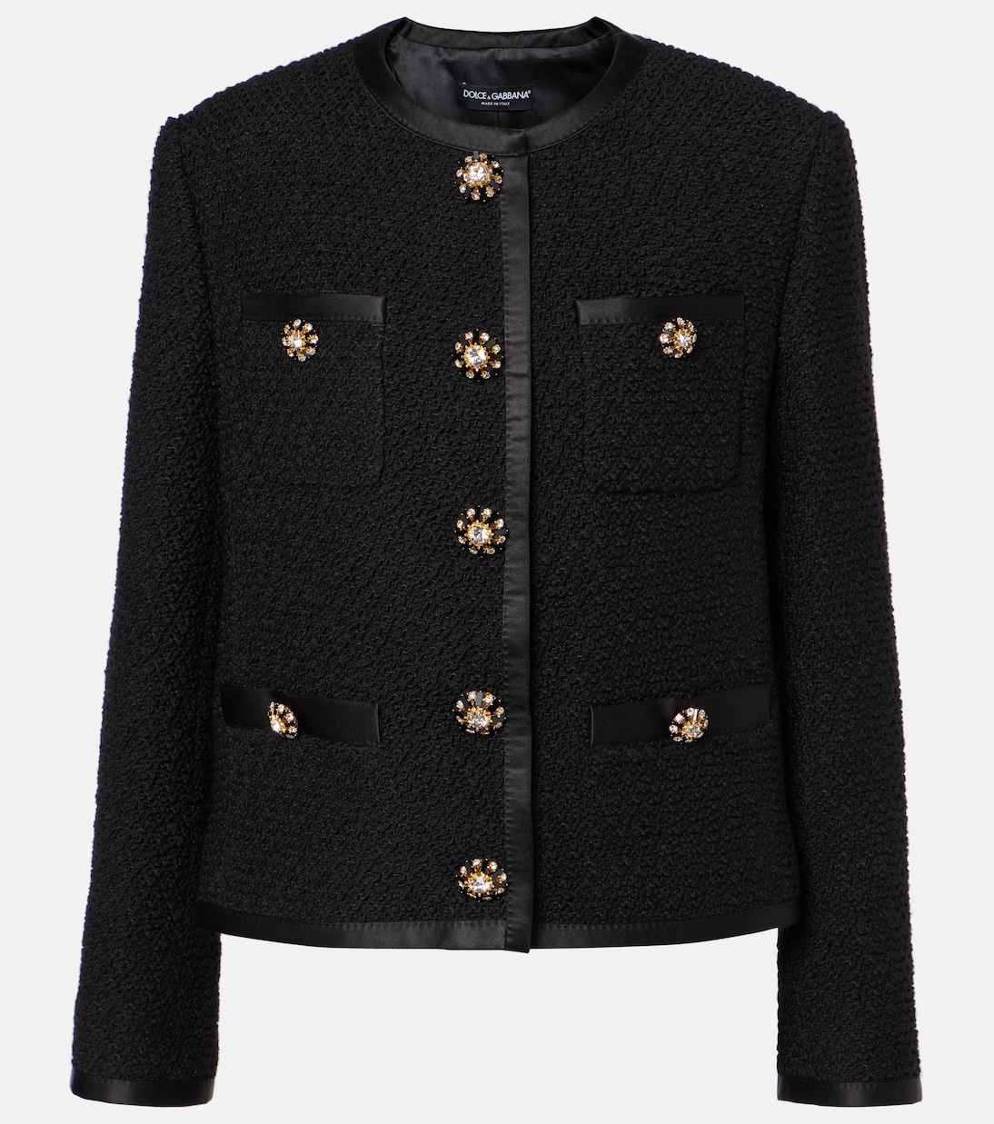 Veste en tweed de laine mélangée | Dolce&Gabbana