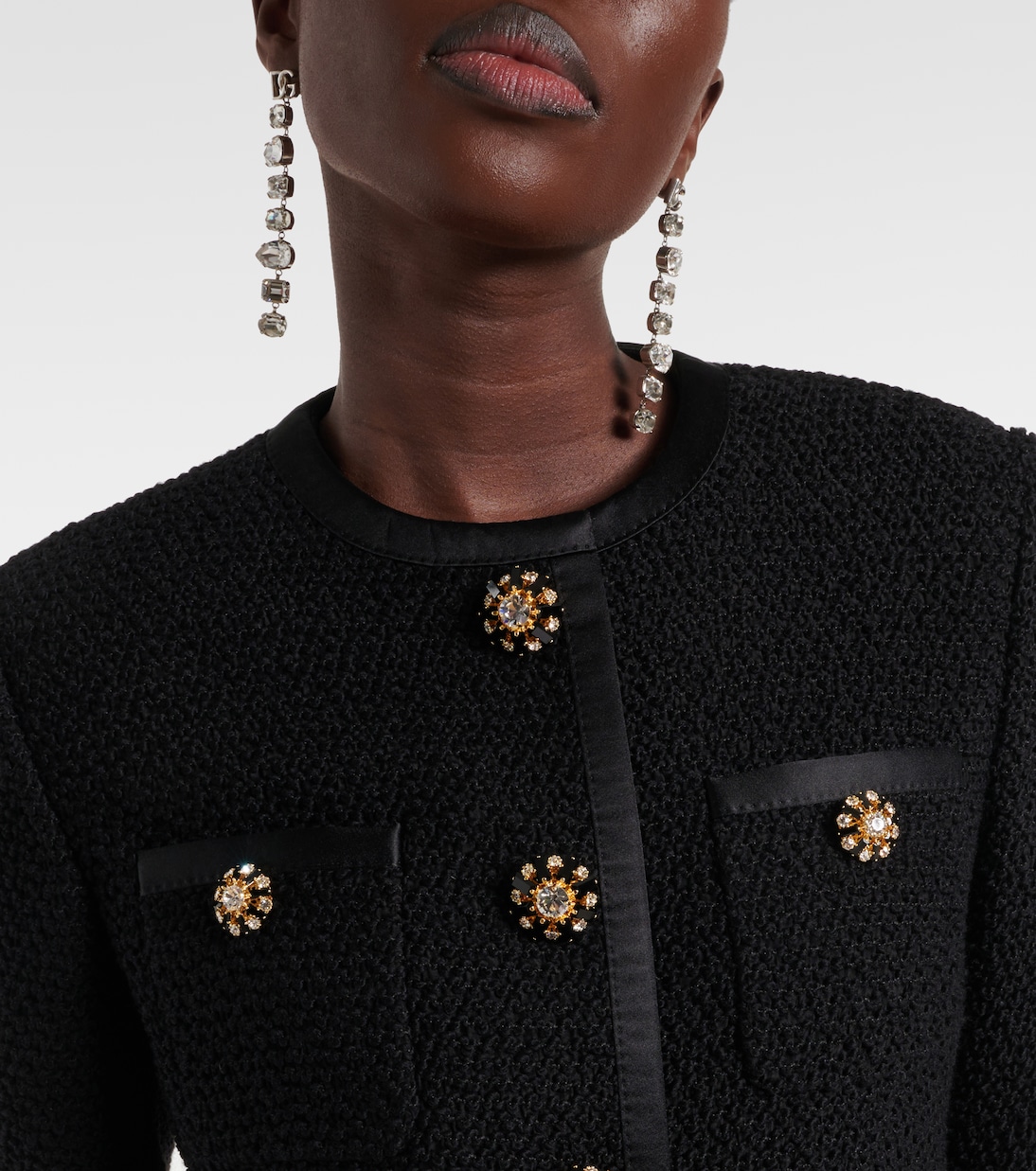 Veste en tweed de laine mélangée | Dolce&Gabbana