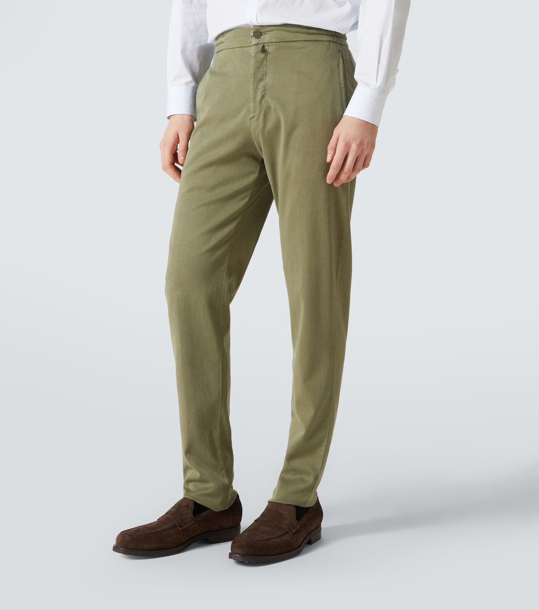 Pantalon chino à taille mi-haute | Kiton