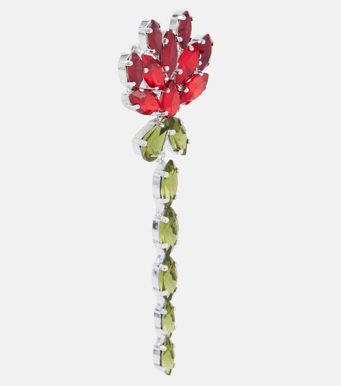 Orecchini pendenti con decorazioni floreali | Simone Rocha