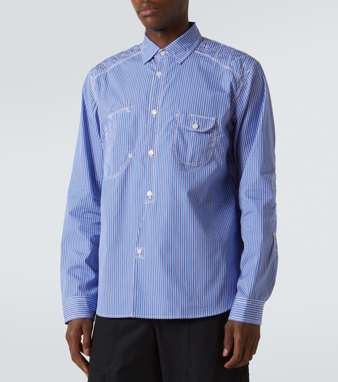 Camicia Bengal in cotone a righe | Junya Watanabe