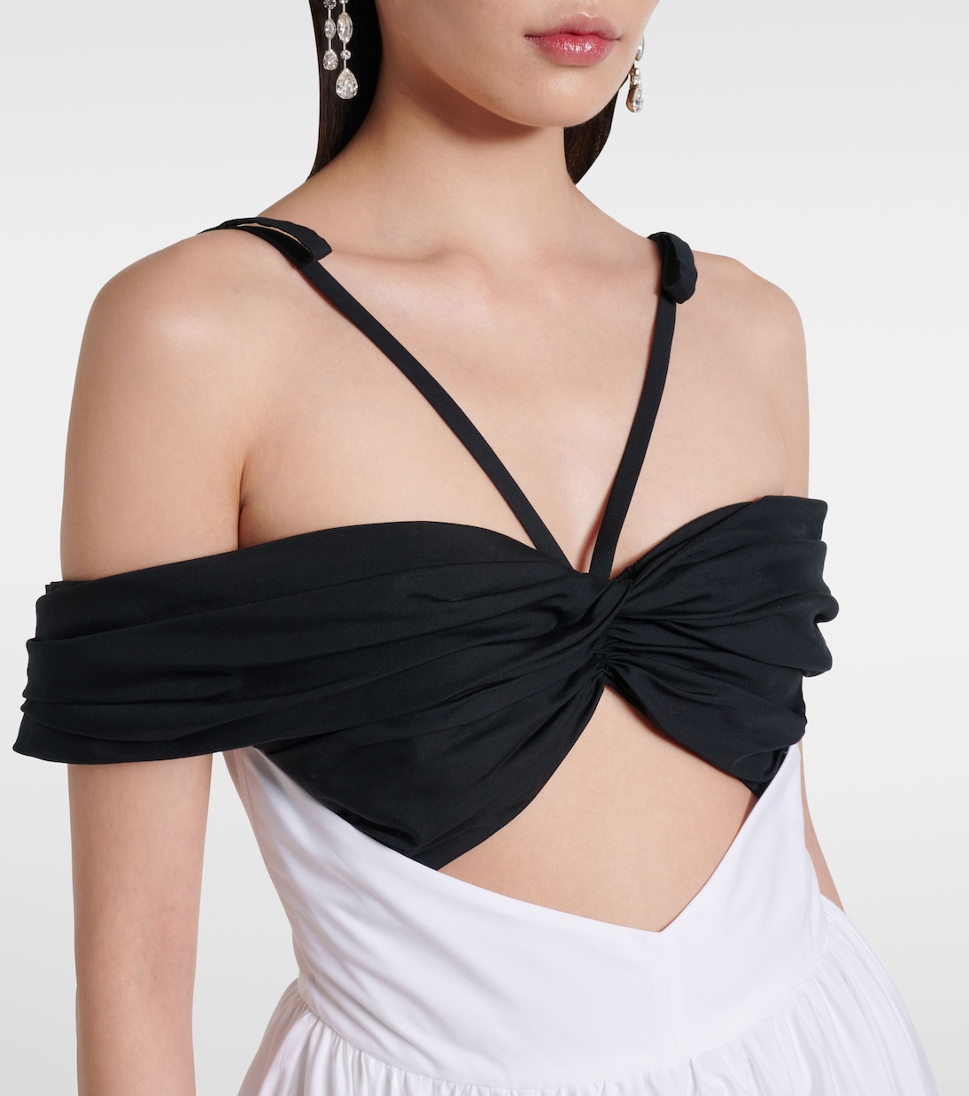 Abito lungo in cotone con cut-out | Giambattista Valli
