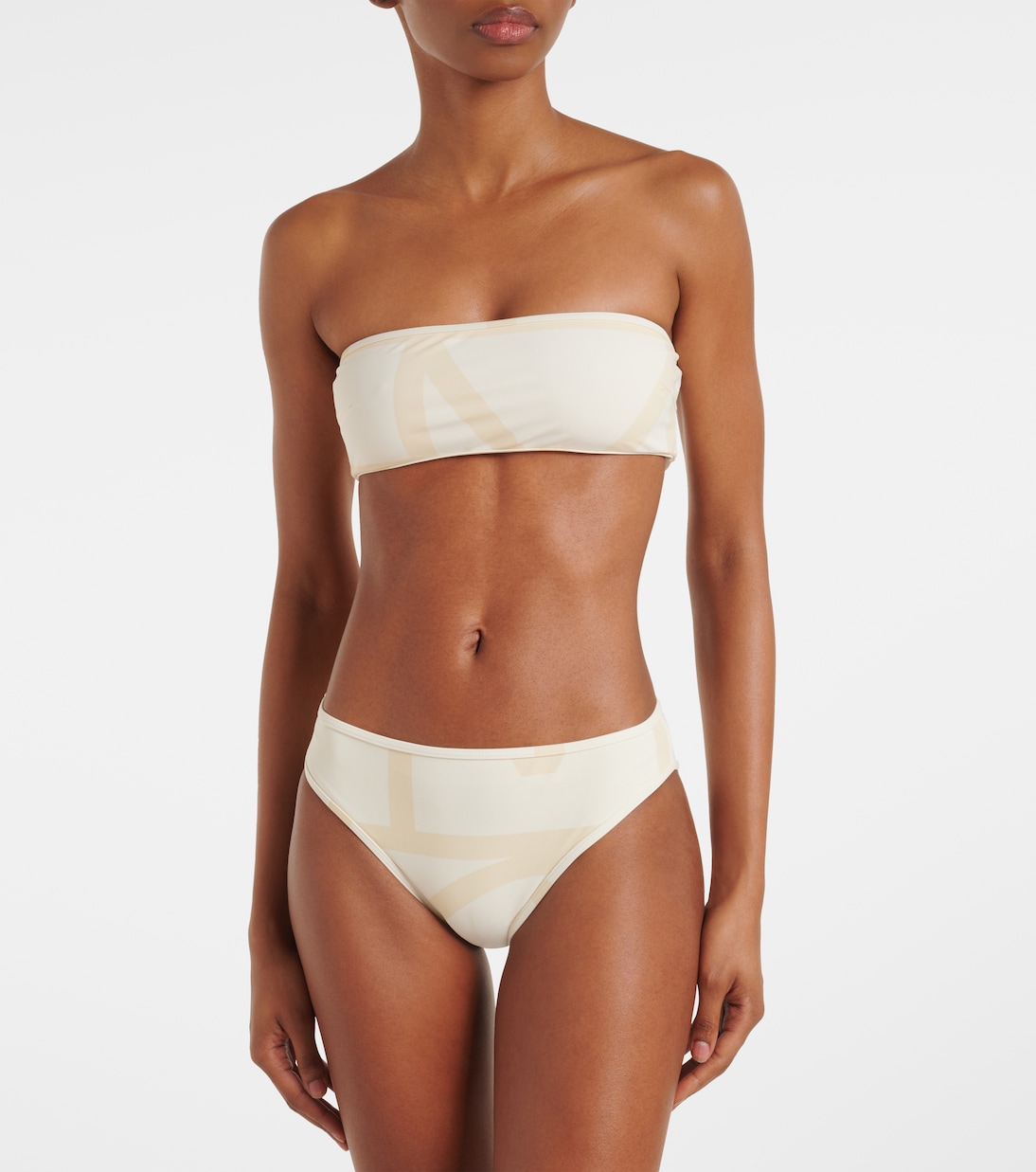 Haut de bikini bandeau Monogram | Toteme