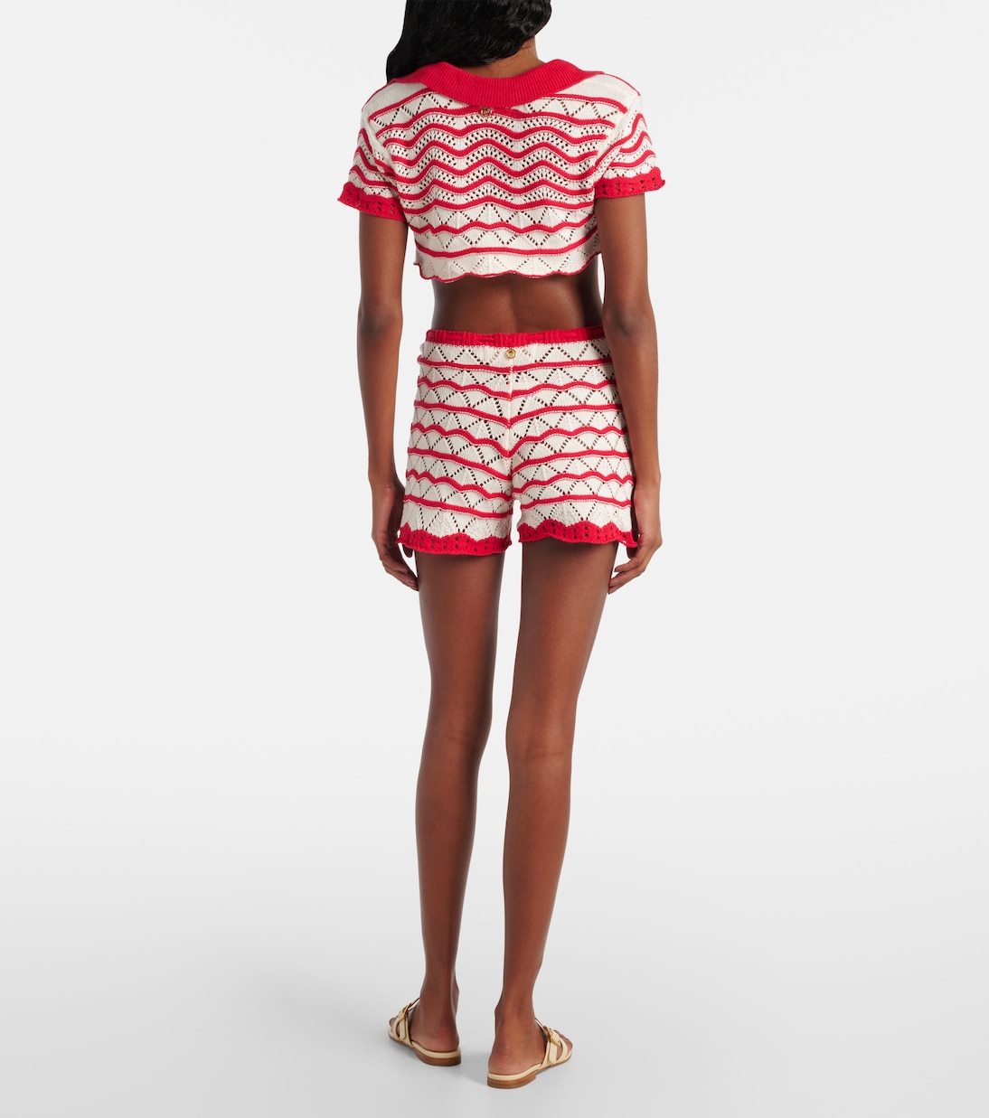 Shorts Kim en croché de mezcla de algodón | Bananhot