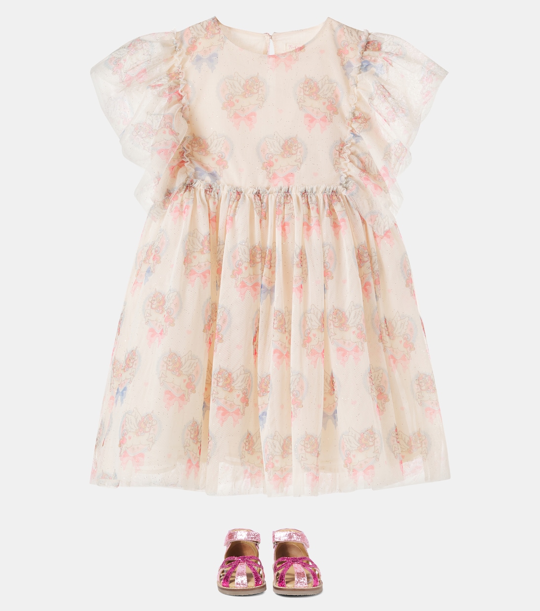 Abito Ada in tulle con stampa floreale | Konges Sløjd