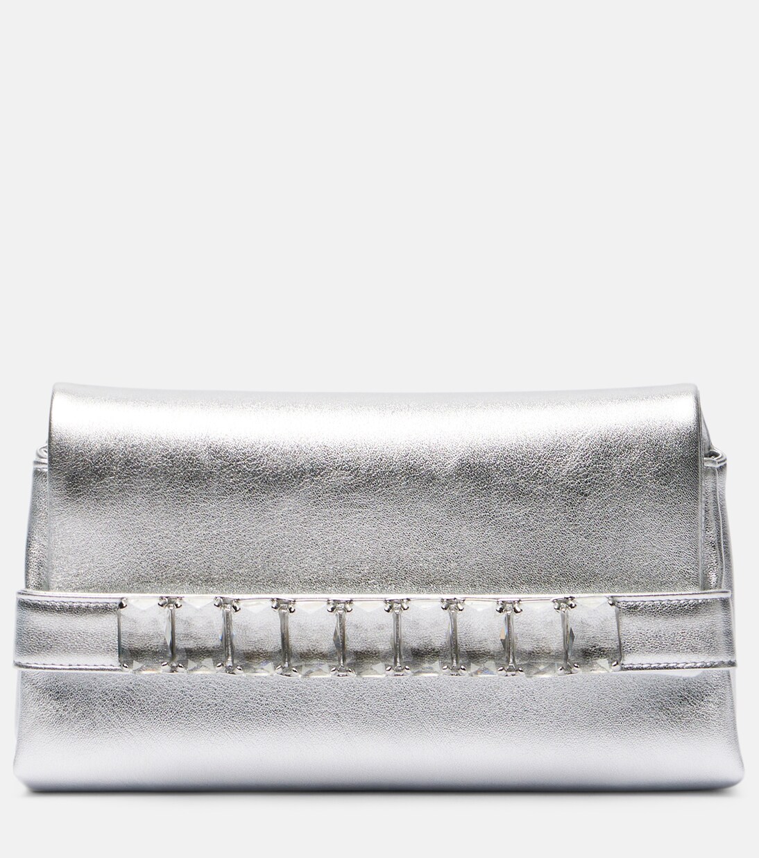 Kya metallic leather clutch | Jimmy Choo