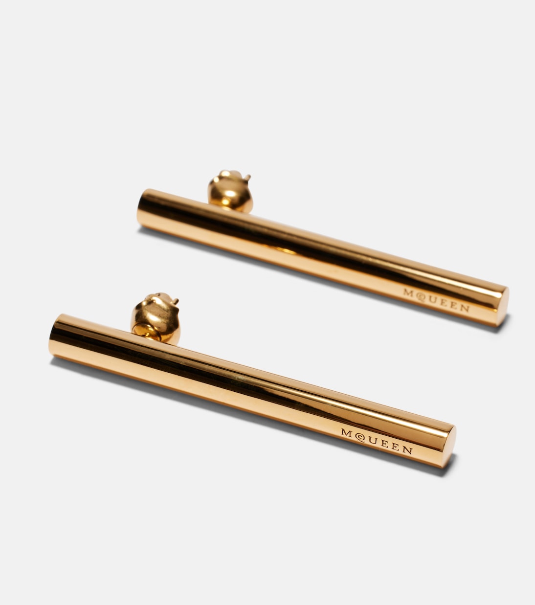 Logo drop earrings  | McQueen