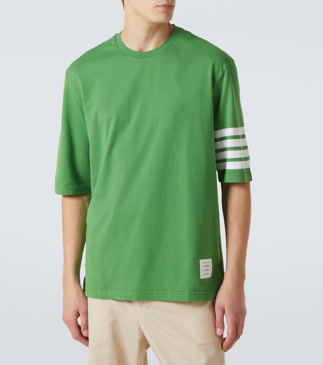 T-Shirt 4-Bar aus Baumwoll-Jersey | Thom Browne