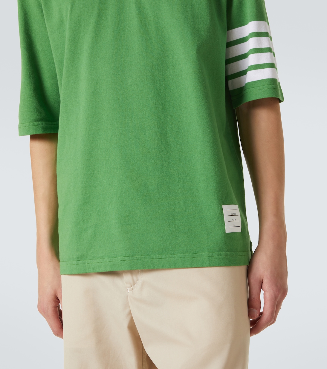 T-Shirt 4-Bar aus Baumwoll-Jersey | Thom Browne