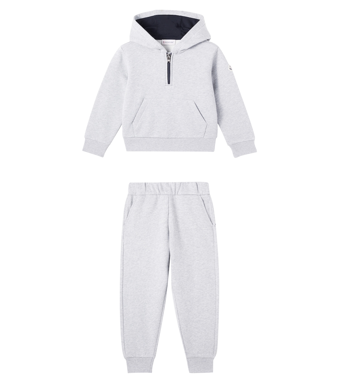 棉质针织帽衫与运动裤套装 | Moncler Enfant