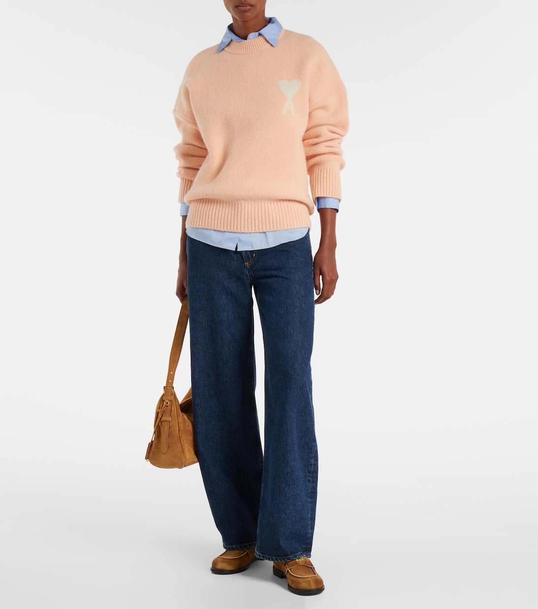 Ami De Cœur alpaca and wool-blend sweater | Ami Paris