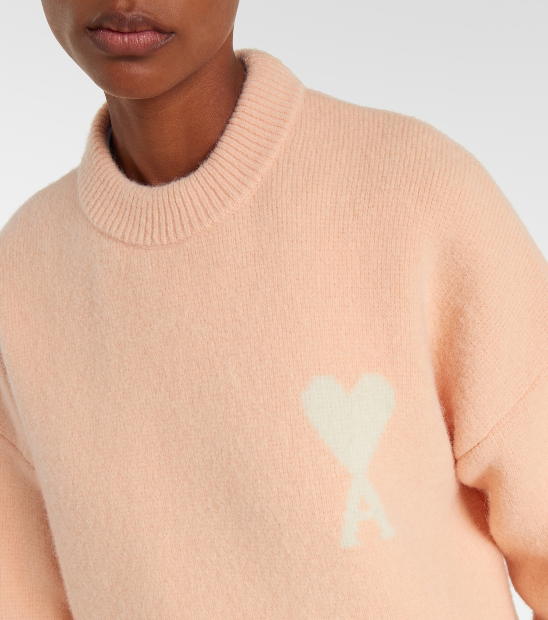 Ami De Cœur alpaca and wool-blend sweater | Ami Paris