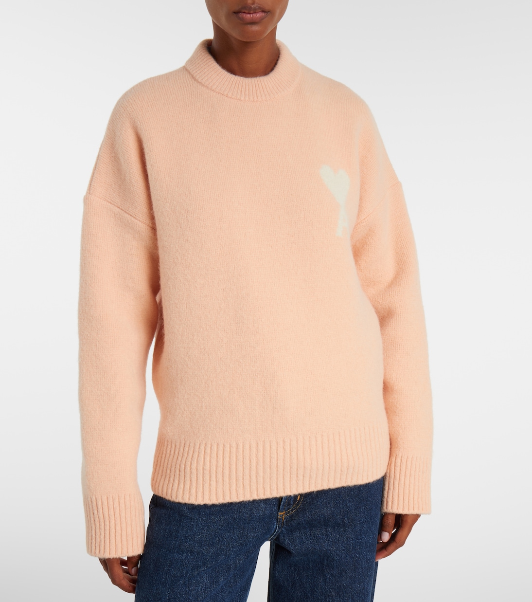 Ami De Cœur alpaca and wool-blend sweater | Ami Paris