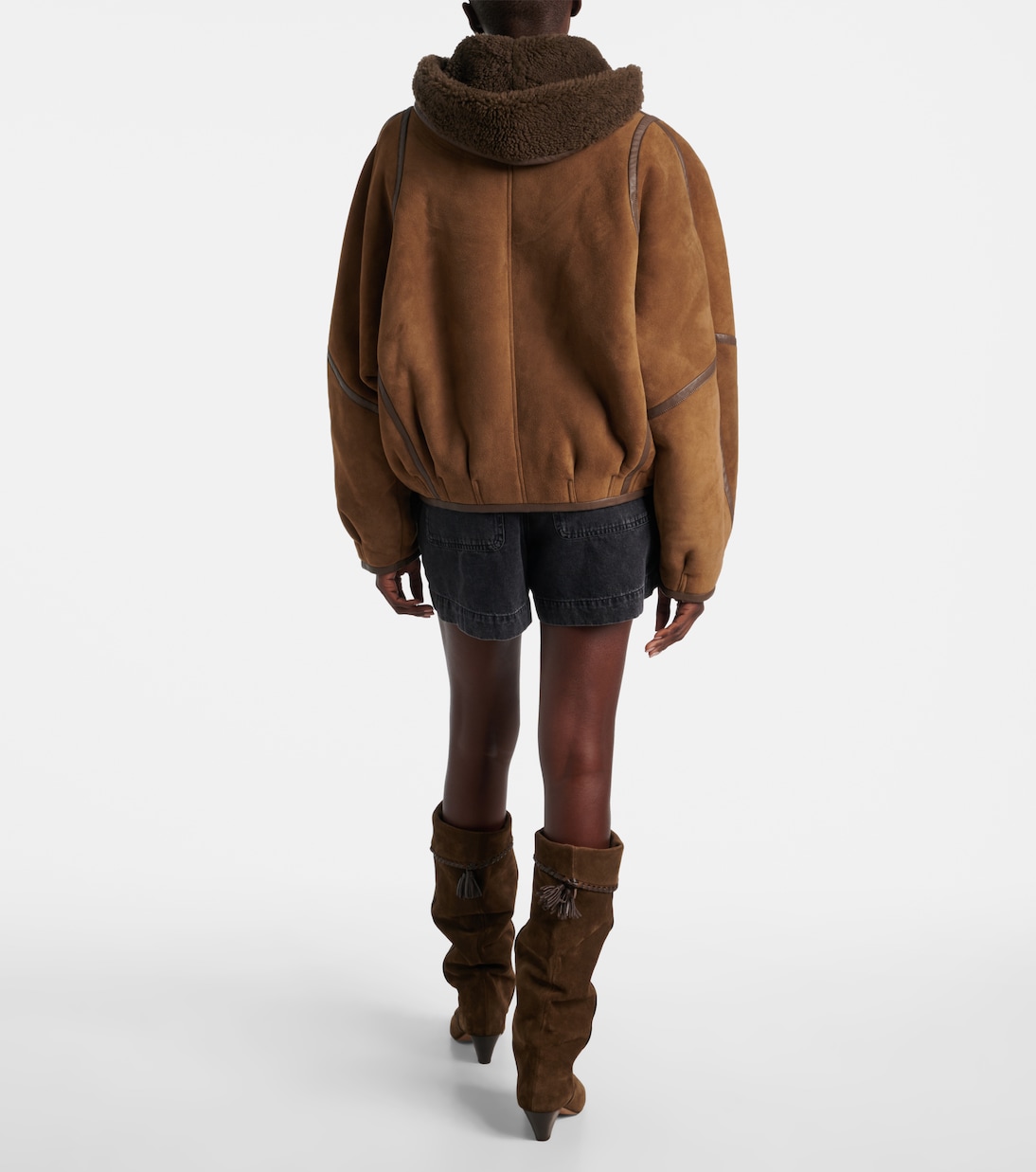 Amiel leather-trimmed suede jacket | Isabel Marant