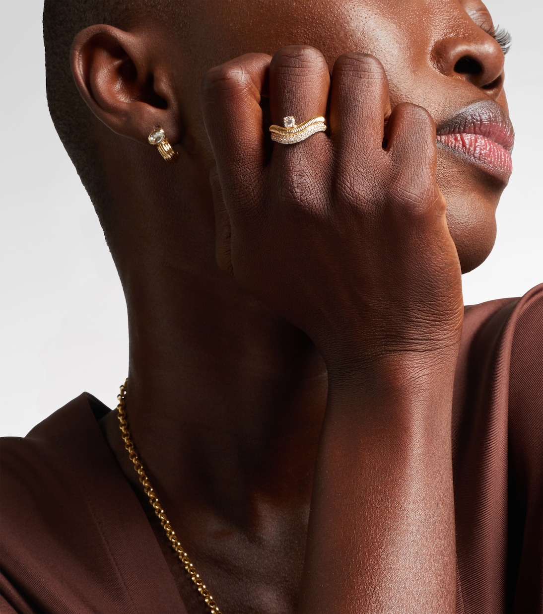Bague Anjelica en or 14 ct et diamants | Stone and Strand