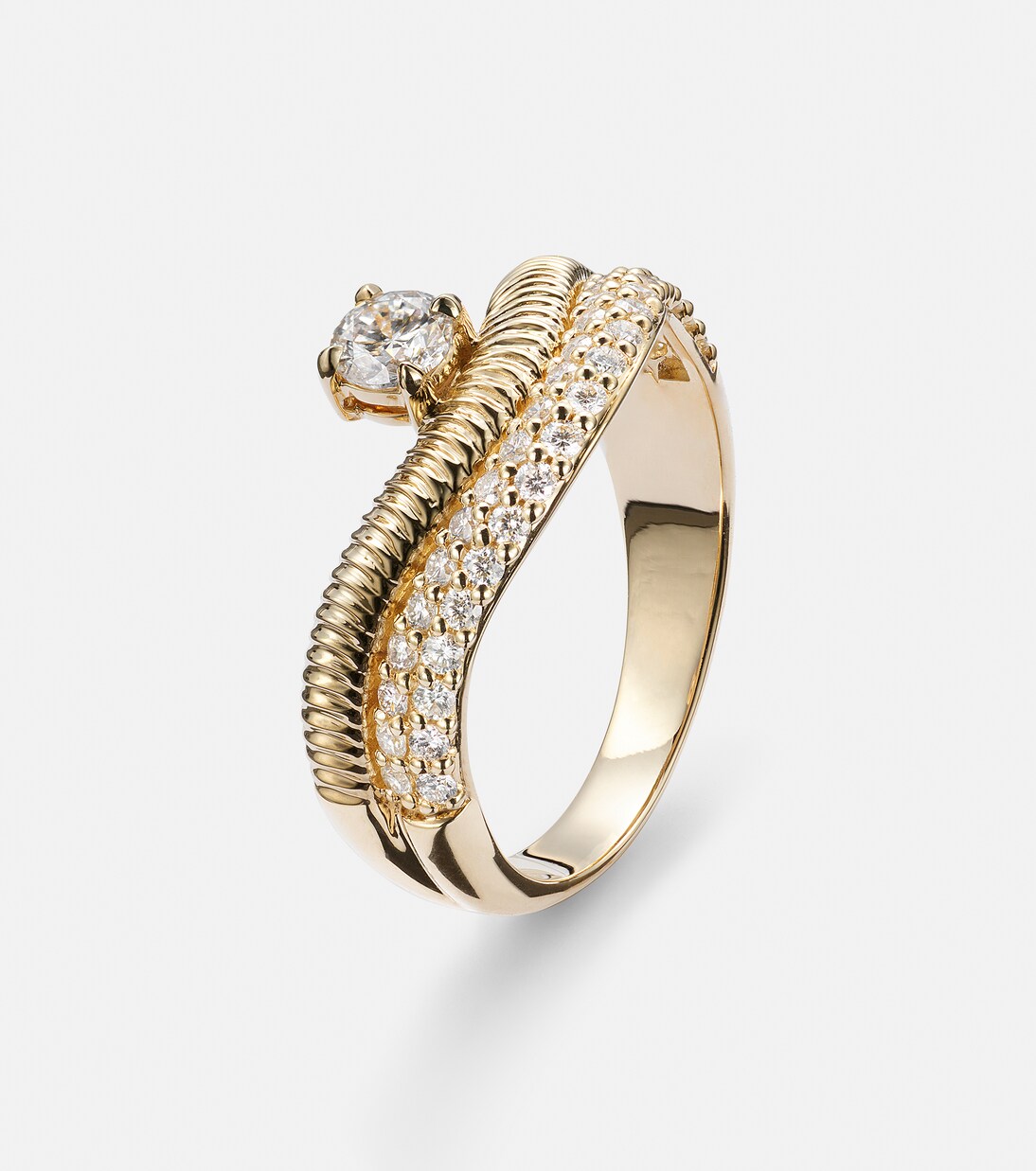 Bague Anjelica en or 14 ct et diamants | Stone and Strand