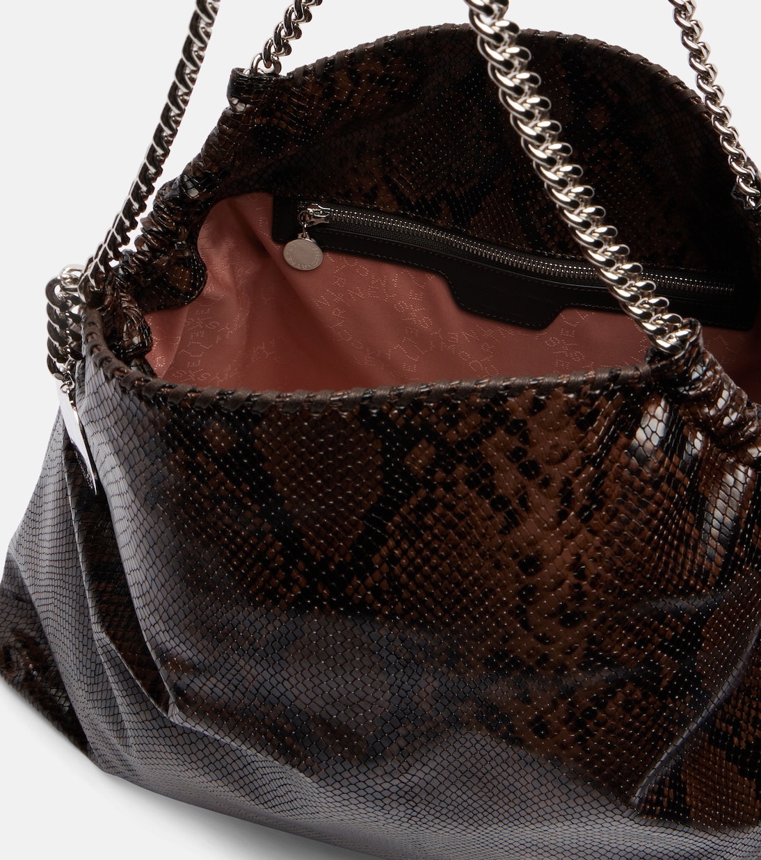 Snake-effect faux leather tote bag | Stella McCartney