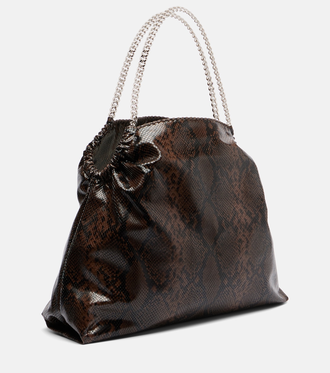 Snake-effect faux leather tote bag | Stella McCartney
