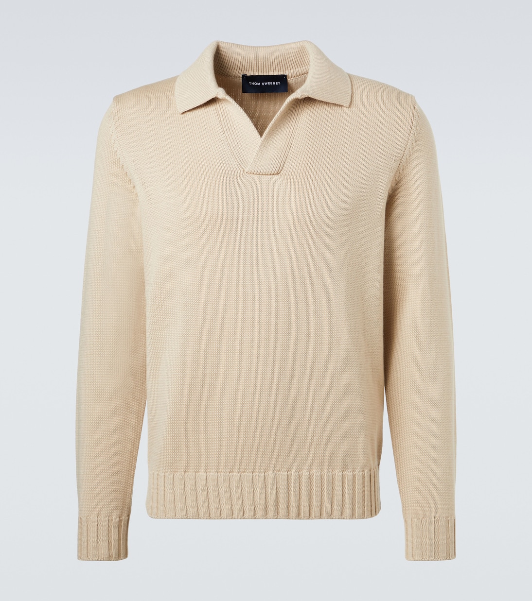 Wool polo sweater | Thom Sweeney