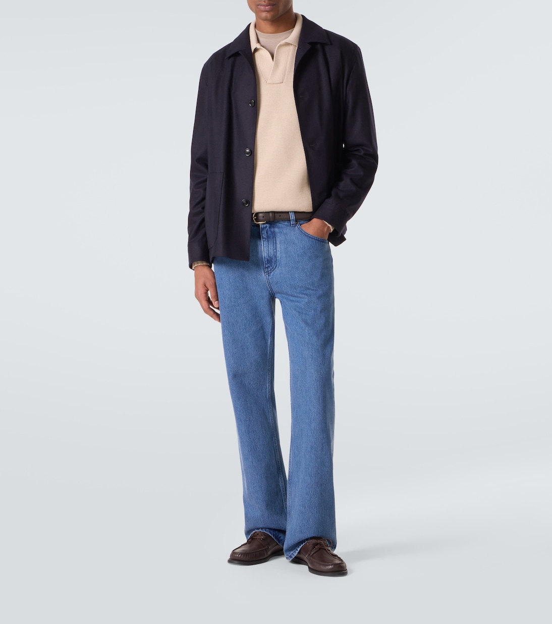 Wool polo sweater | Thom Sweeney