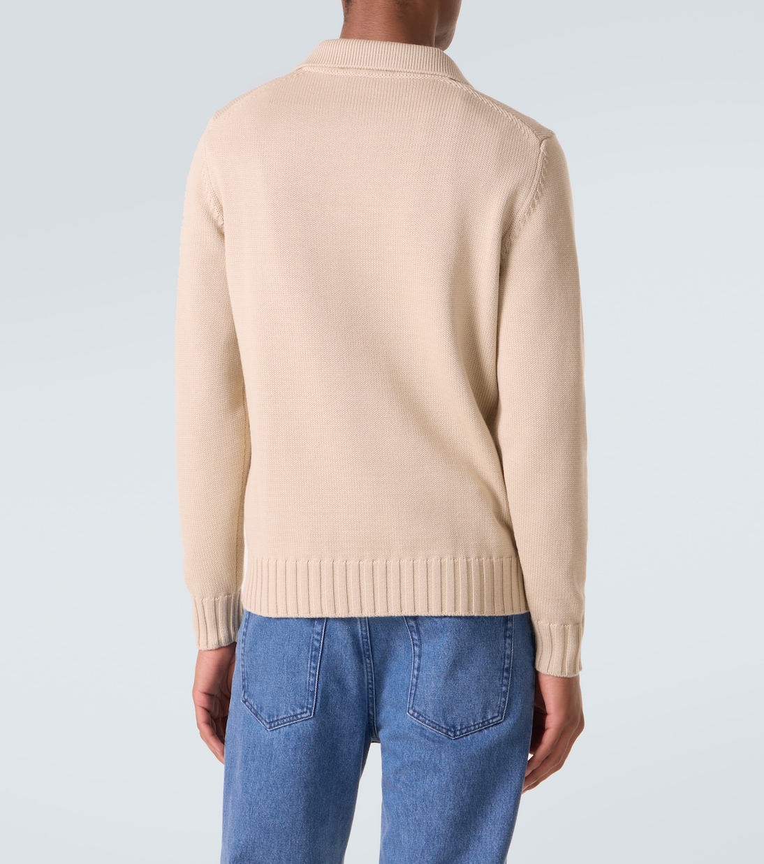 Wool polo sweater | Thom Sweeney
